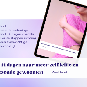 Werkboek In 14 dagen naar meer zelfliefde en gezonde gewoonten. Strak Plan online diëtisten